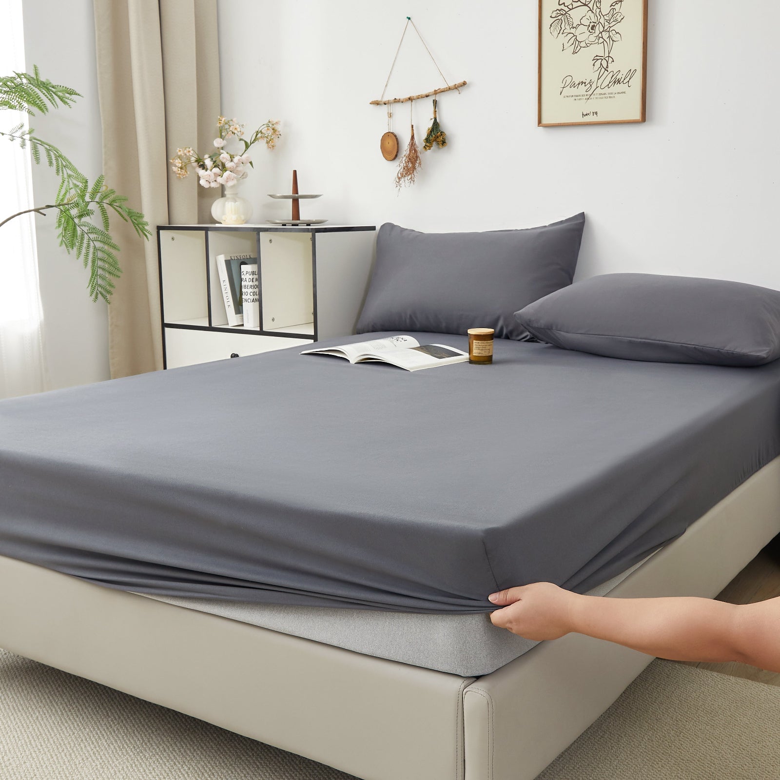 Fitted Sheet ideal for single, double, small double/4ft, and king size beds