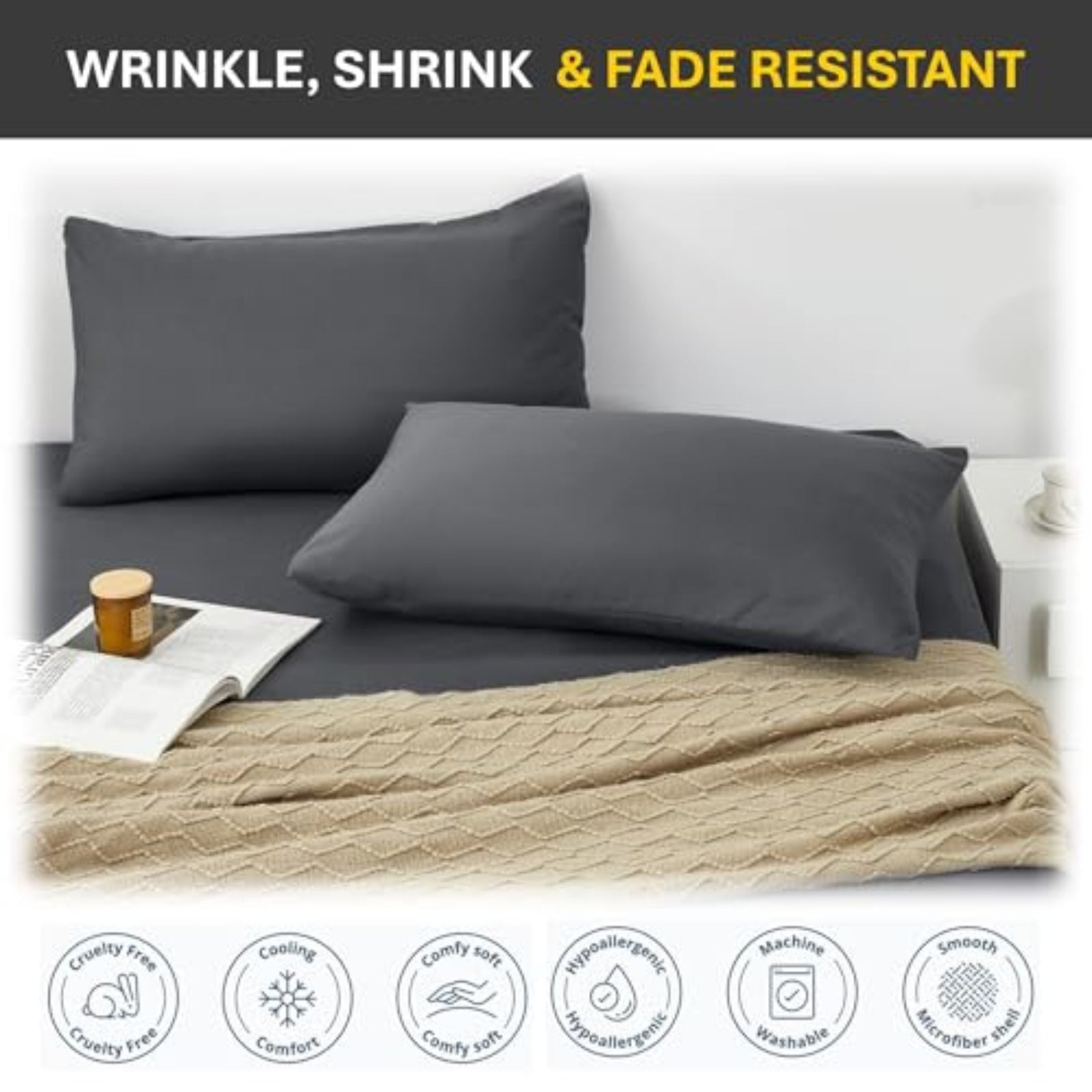 Microfiber pillowcases