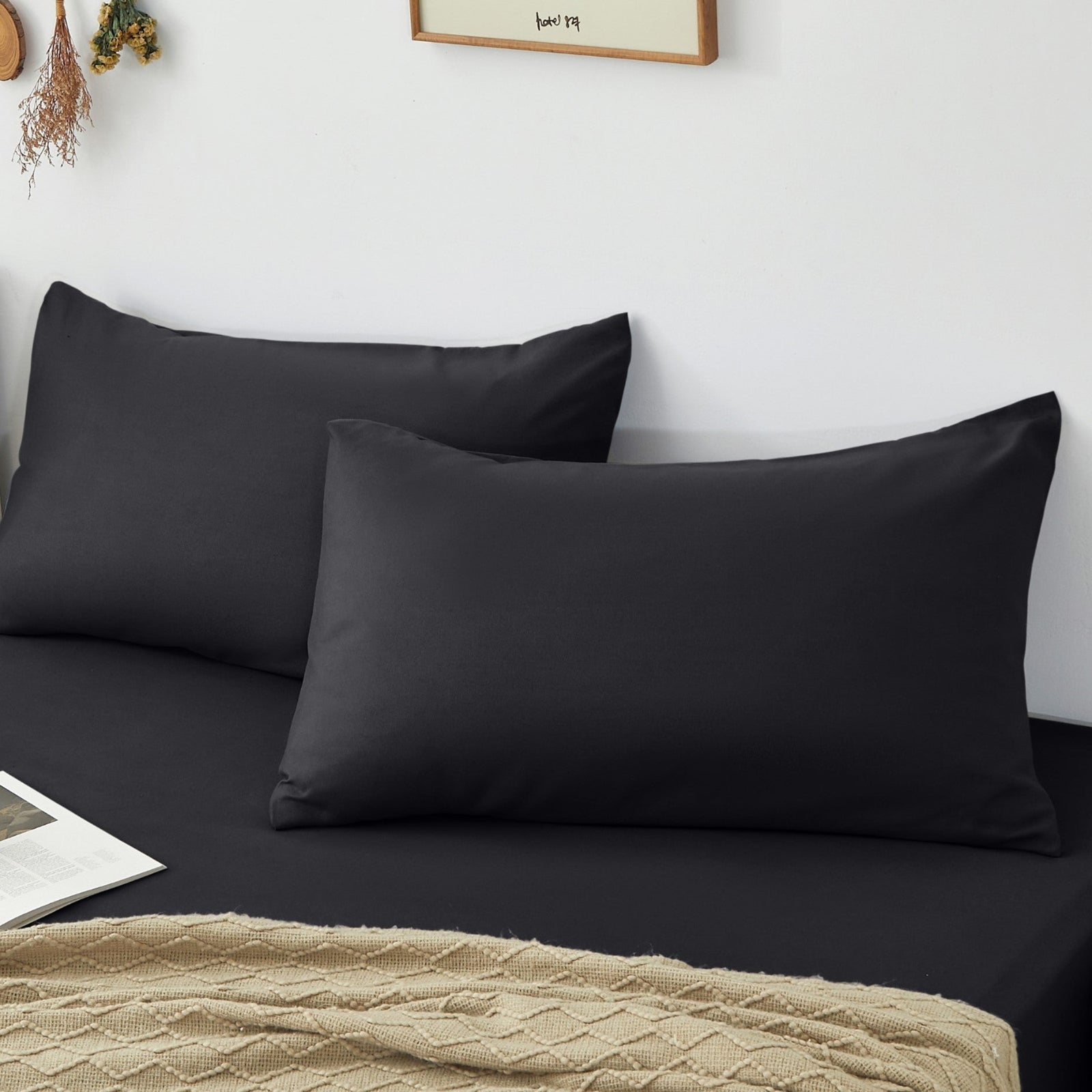 Pillowcases Black